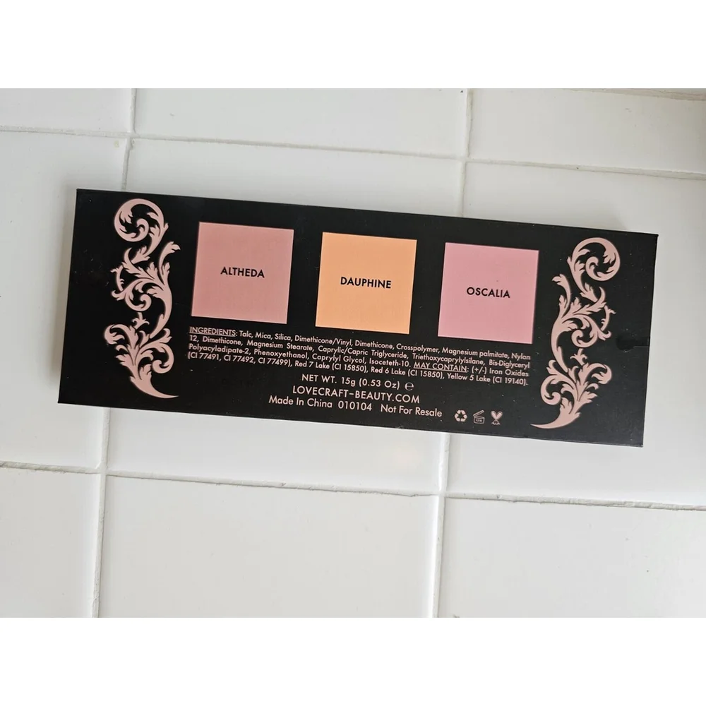 Lovecraft Beauty Eye Shadow Pallette Altheda Dauphine